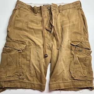 Abercrombie & Fitch heavy duty British canvas cargo shorts